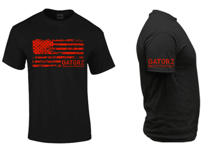 gatorz Mens Grunge Tee Black