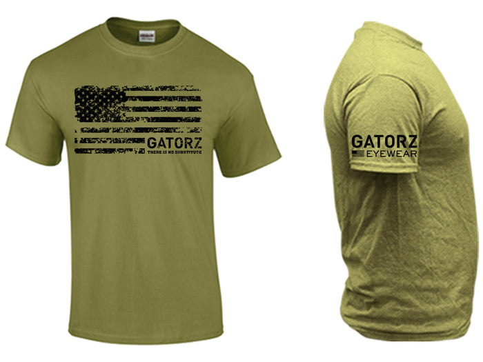 gatorz Mens Grunge Tee Green