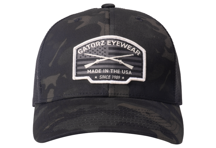 Gatorz Snap Back Multicam Black / Woven Double Guns Patch