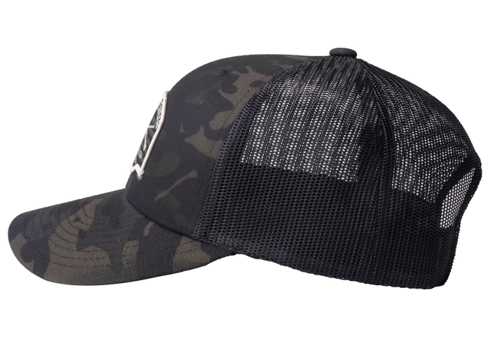 Gatorz Snap Back Multicam Black / Woven Double Guns Patch