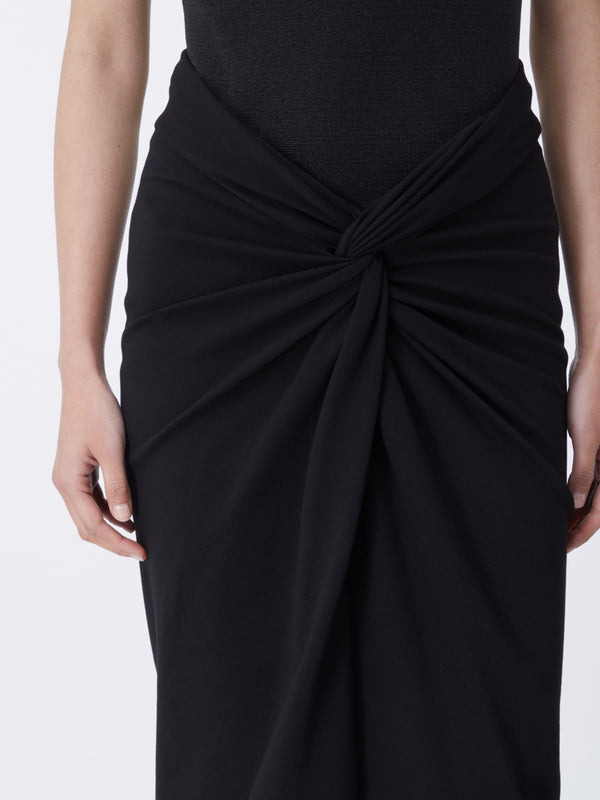 Gauge81 Barina Midi Midi Jersey Skirt With Knot Detail
