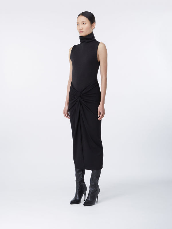 Gauge81 Barina Midi Midi Jersey Skirt With Knot Detail