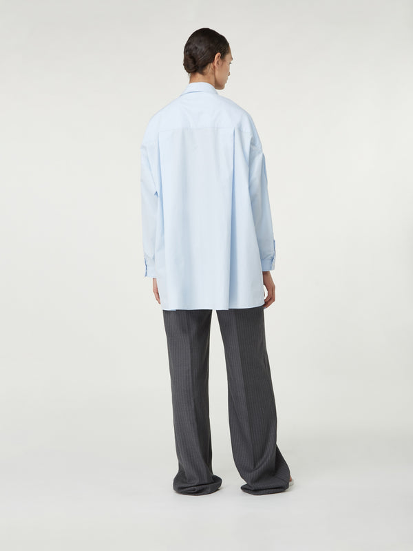 Gauge81 Cosala Long Sleeve Poplin Shirt With Zipper Closure