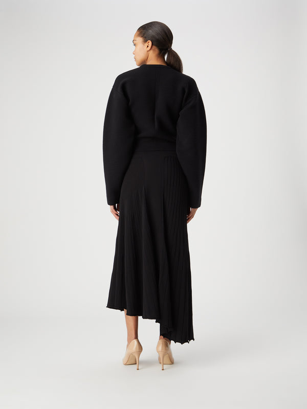 Gauge81 Adra Asymmetric Knit Midi Skirt