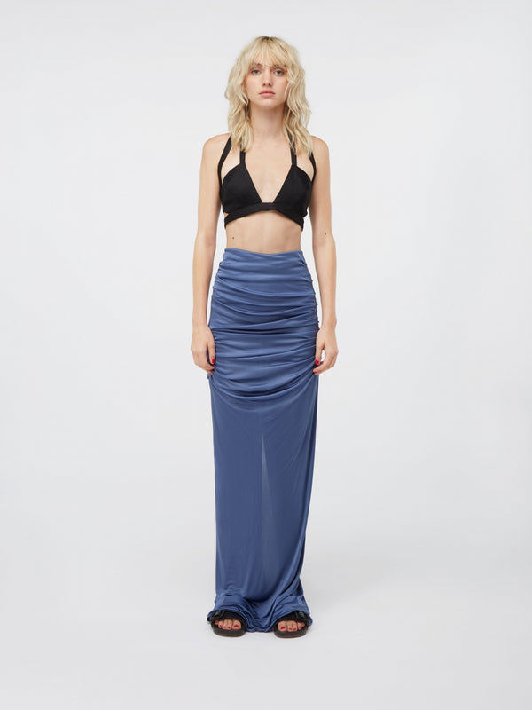 gauge81 belem draped jersey maxi skirt