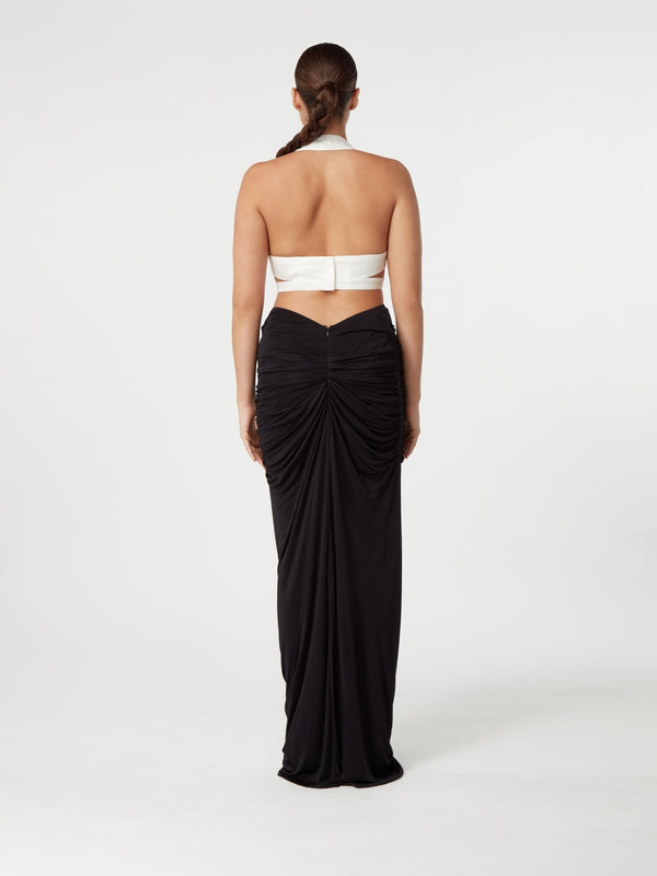 Gauge81 Belem Draped Jersey Maxi Skirt