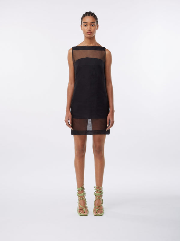 gauge81 capira mesh layered shift dress