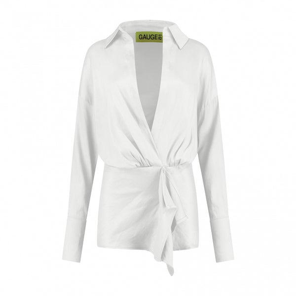 Gauge81 Cusco Linen Mini Shirt Dress