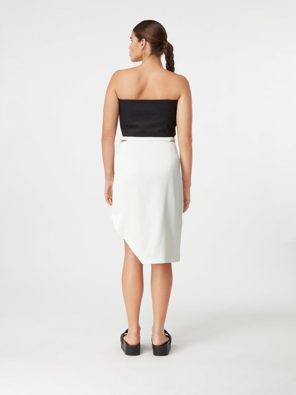 Gauge81 Ela Asymmetrical Midi Skirt