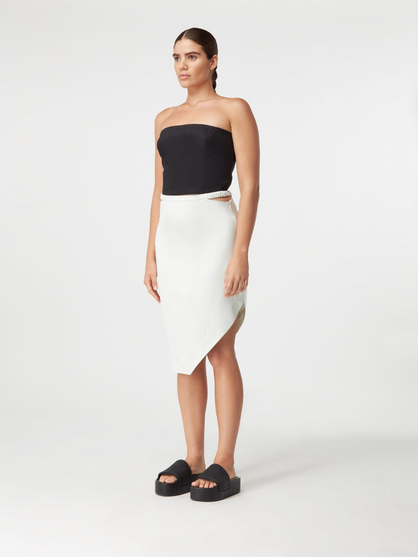 Gauge81 Ela Asymmetrical Midi Skirt