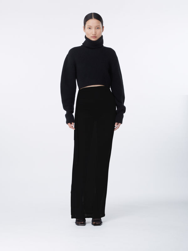 gauge81 Hania long skirt with side [drape]