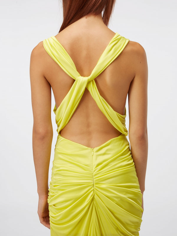 Gauge81 Ina Long Long Jersey Draped Dress