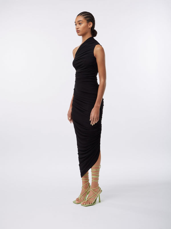 Gauge81 Ira One Shoulder Draped Jersey Dress
