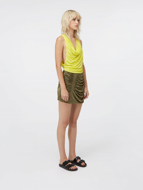 Gauge81 Juara Draped Top With Crossed Open Back