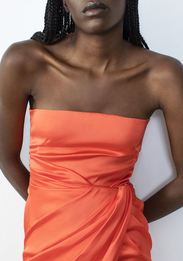 Gauge81 Lica Long Strapless Long Dress