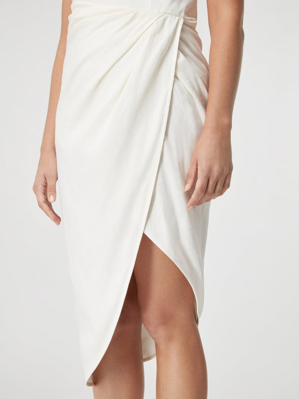 Gauge81 Lica Midi Linen Strapless Midi Dress