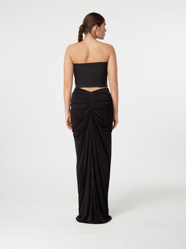 Gauge81 Lica Top Linen Strapless Linen Top