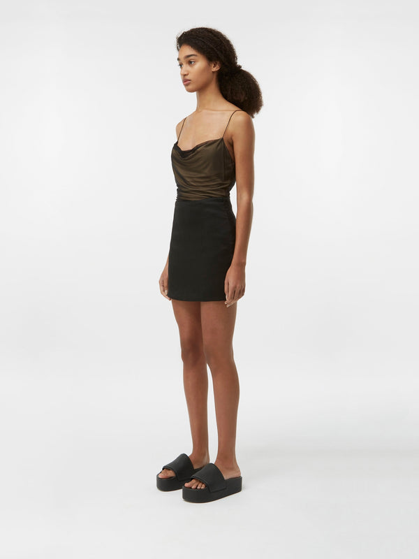 Gauge81 Mani Linen High-waisted Linen Mini Skirt