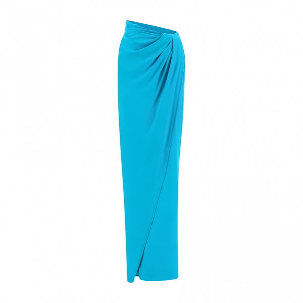 Gauge81 Paita Long Full Length Gathered Silk Skirt