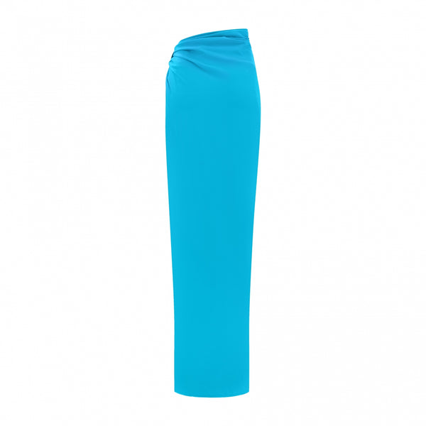 Gauge81 Paita Long Full Length Gathered Silk Skirt