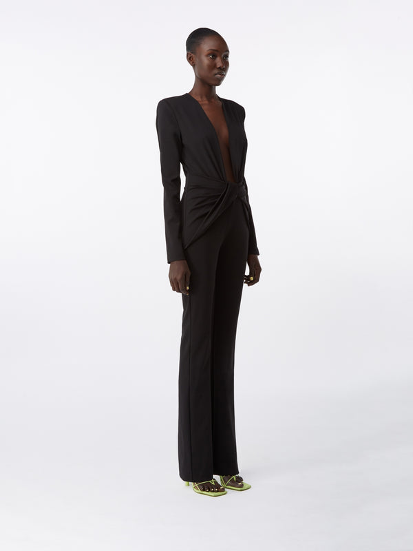 Gauge81 Phil Jersey Plunge Jumpsuit