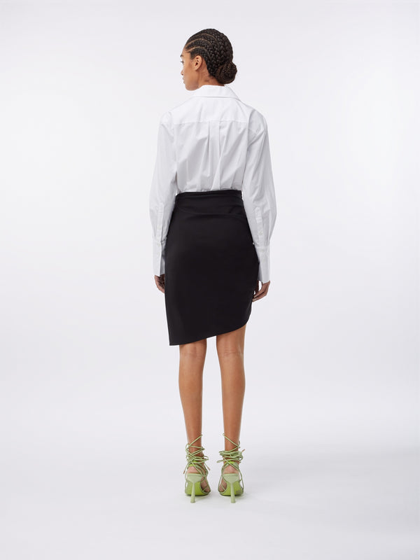 Gauge81 Rivera Asymmetric Jersey Draped Skirt
