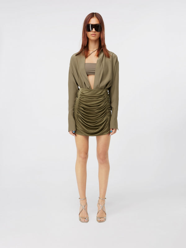 gauge81 sabinas silk long sleeve silk wrap shirt