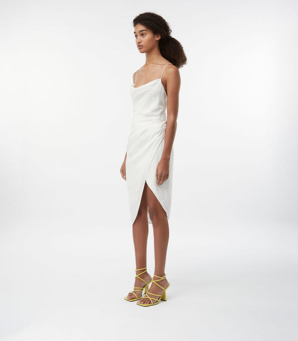 Gauge81 Shiroi Midi Silk Midi Dress