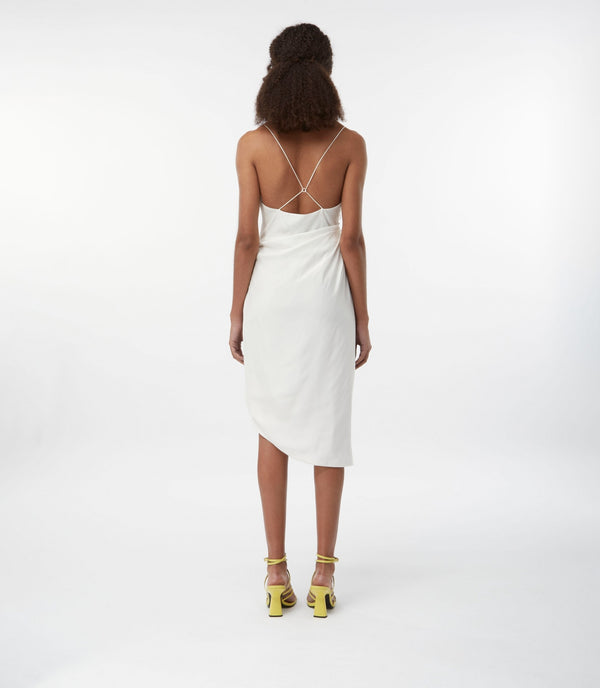 Gauge81 Shiroi Midi Silk Midi Dress