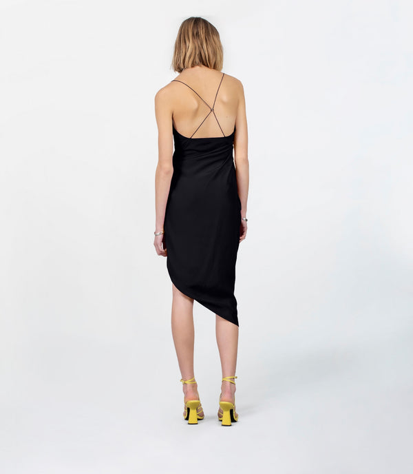 Gauge81 Shiroi Midi Silk Midi Dress