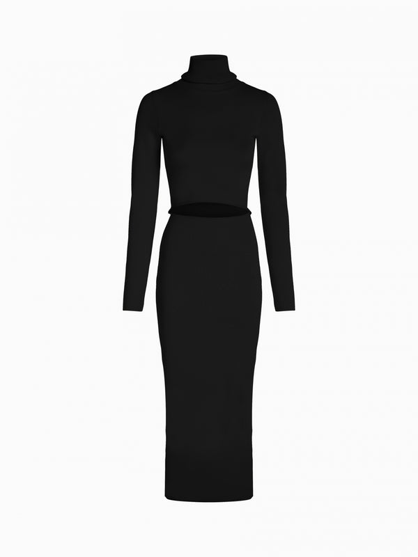 Gauge81 Suno Long Rayon Dress With Waist Cutout