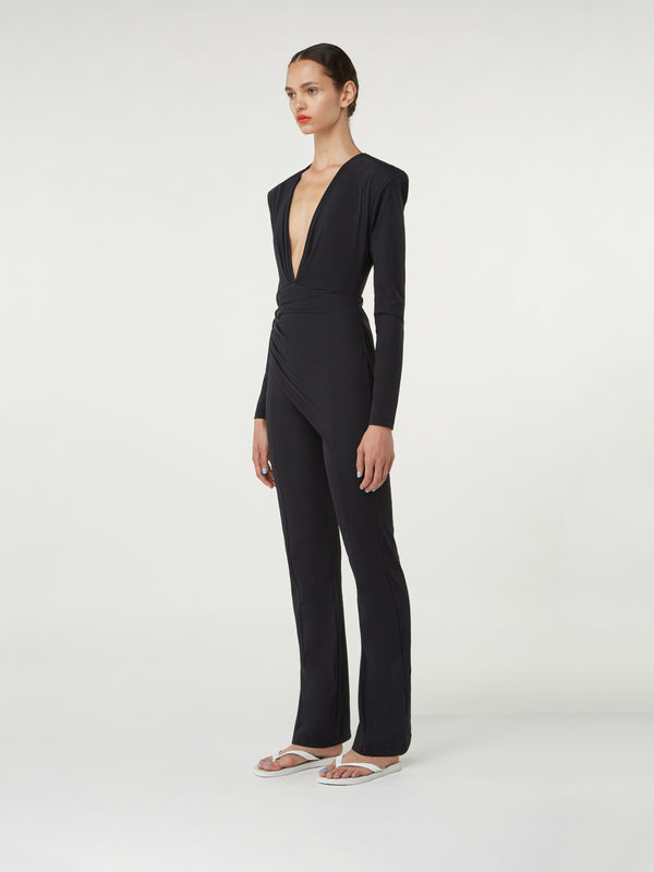 Gauge81 Rosaria Matte Jersey Jumpsuit With Drape Detail