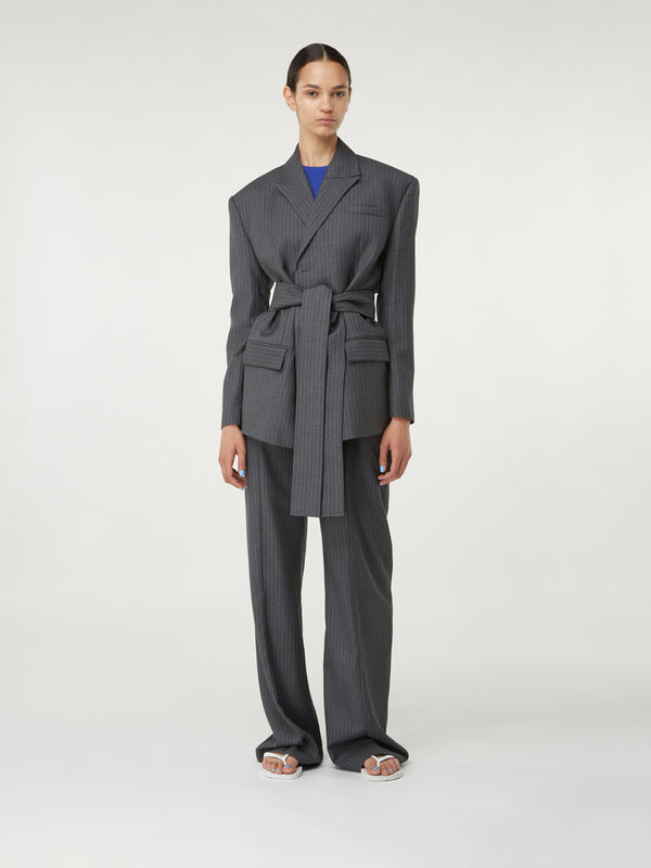 gauge81 zillah pinstripe tailored wool oversized blazer