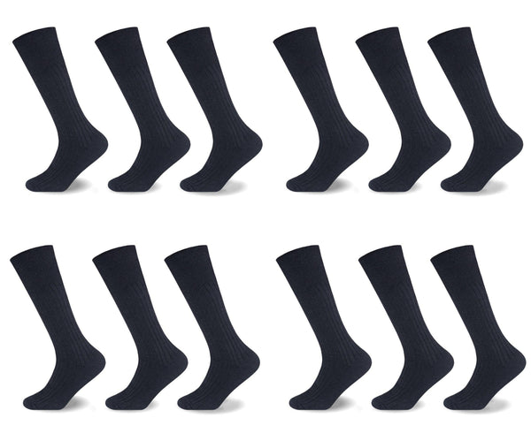 Gaveno Cavailia 12PK MENS 100% COTTON RICH LONGHOSE SOCKS