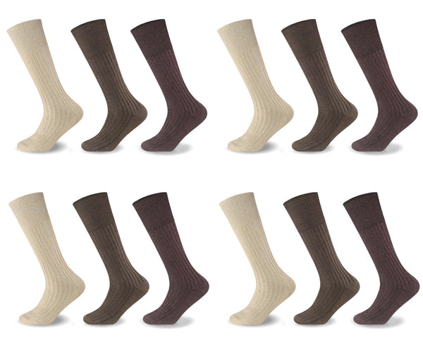 Gaveno Cavailia 12PK MENS 100% COTTON RICH LONGHOSE SOCKS
