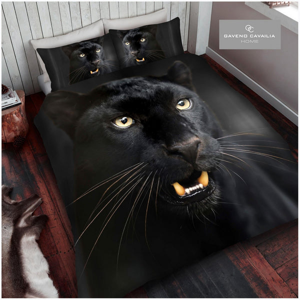 gaveno cavailia 3D Black Panther Duvet Set