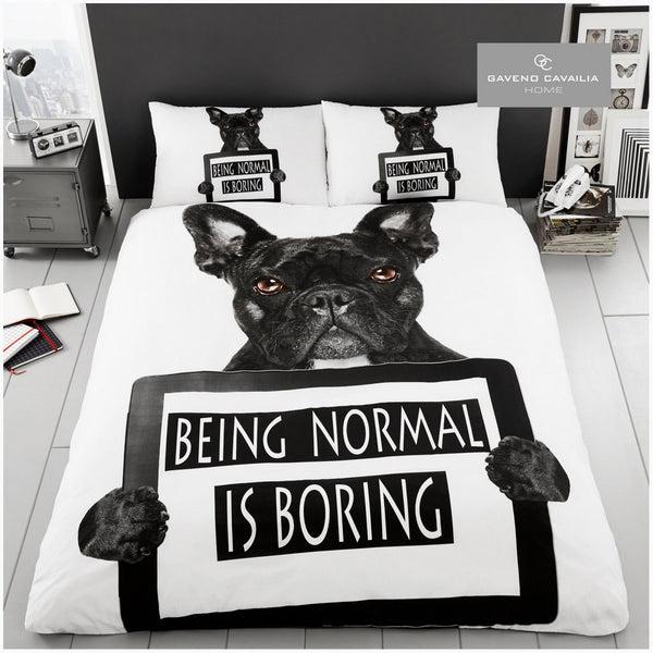 Gaveno Cavailia 3D Bull Dog Duvet Set