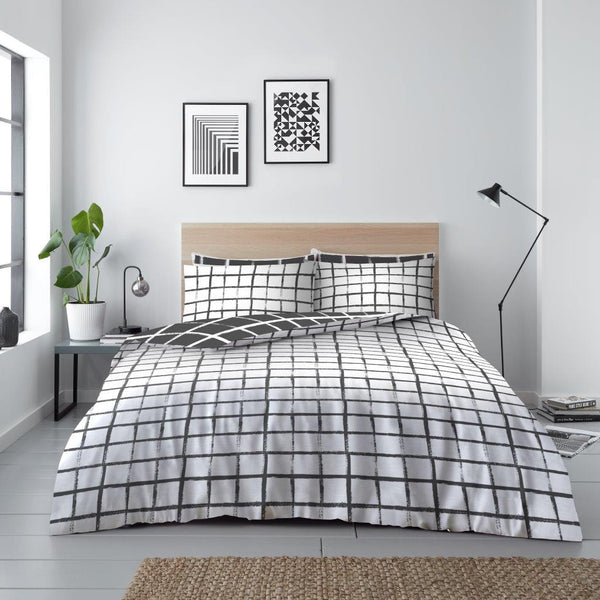 Gaveno Cavailia Blaine Check Printed Duvet Set