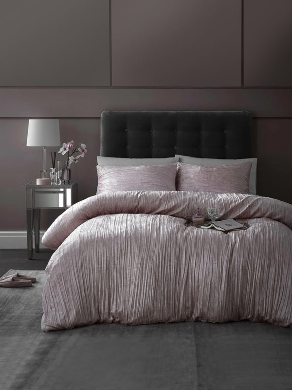 Gaveno Cavailia Crinkle Velvet Duvet Cover Set