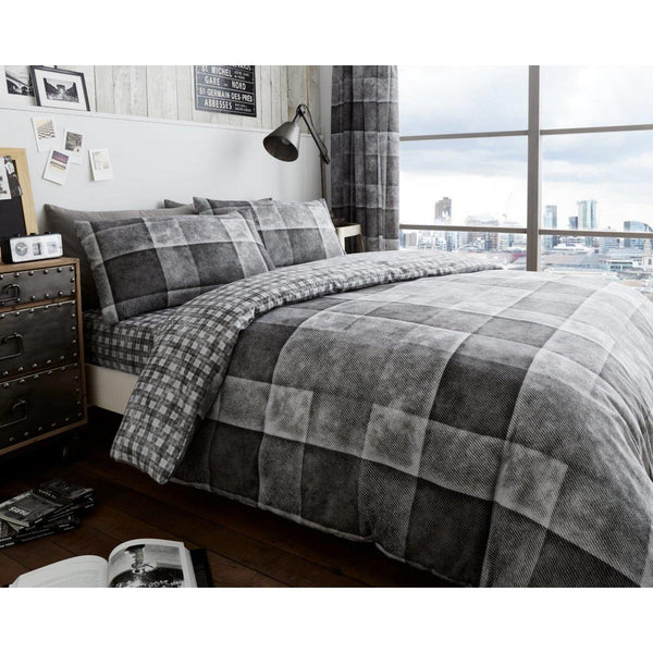 Gaveno Cavailia Denim Check Duvet Cover Set
