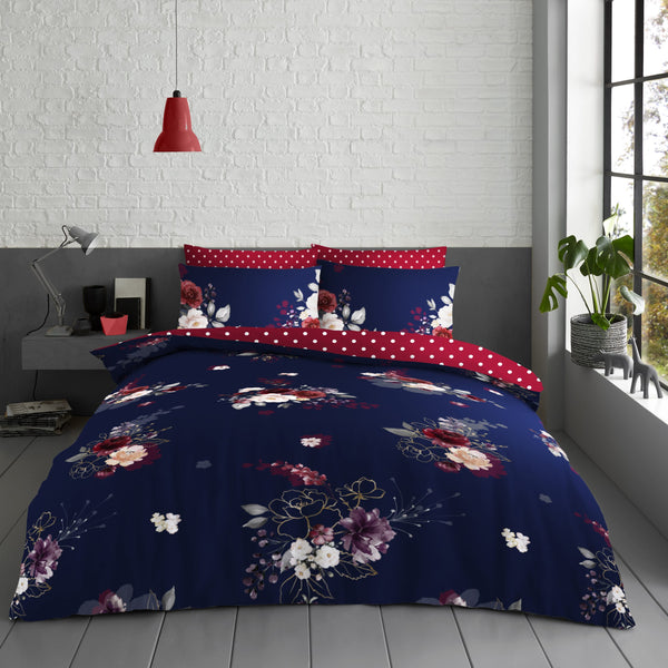 gaveno cavailia Eden Navy Printed Duvet Cover Set