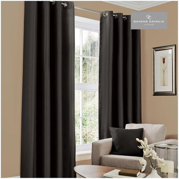 Gaveno Cavailia Faux Silk (eyelet) Curtains