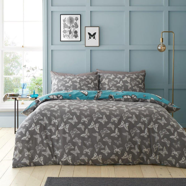 Gaveno Cavailia Gertie Teal Printed Duvet Set