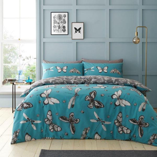 gaveno cavailia Gertie Teal Printed Duvet Set
