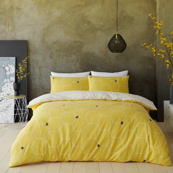 Gaveno Cavailia Honey Bee Happy Duvet Cover Set