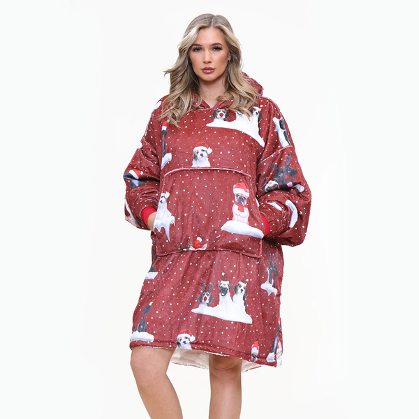 gaveno cavailia Naughty Xmas Dogs Adult Hoodie