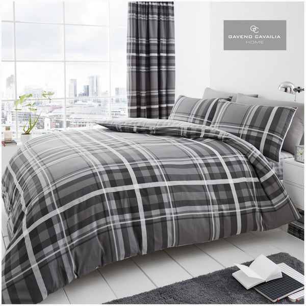 gaveno cavailia Newton Tartan Check Duvet Set