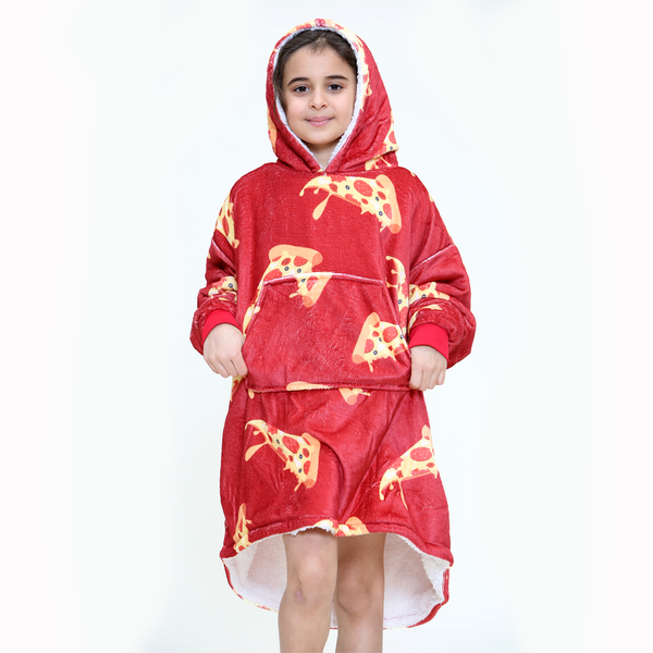gaveno cavailia Pizza Kids Red Hoodie