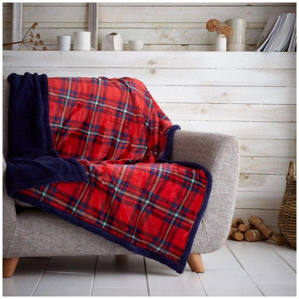 gaveno cavailia Teddy Highland Check Throw