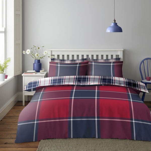 gaveno cavailia Wimborne Check Printed Duvet Set